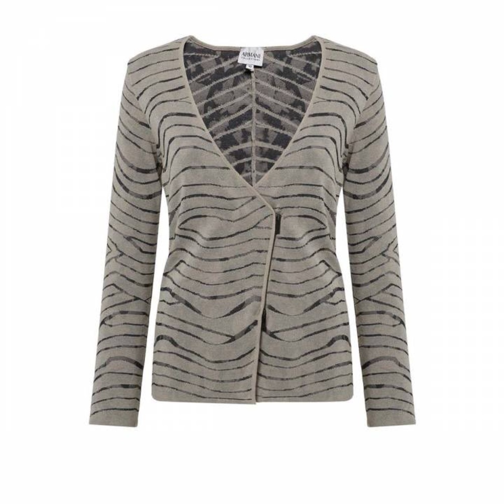 Armani Collezioni Women’s Asymmetrical Zip Sweater